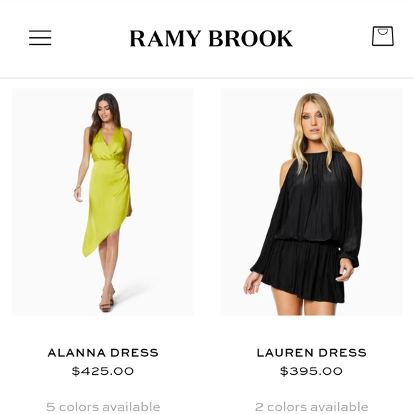 Ramy Brook Lauren Cold-Shoulder Crepe Silk Dress C - Picture 5 of 6